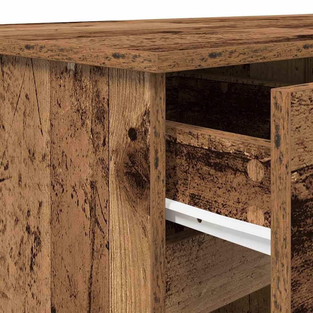 Desk with Drawer Old wood 140 x 49 x 76 cm Engineered wood